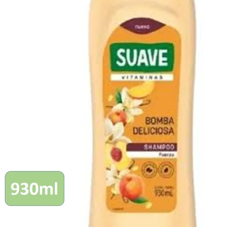 SHAMPOO SUAVE 930 ML BOMBA DELICIOSA (8XB)