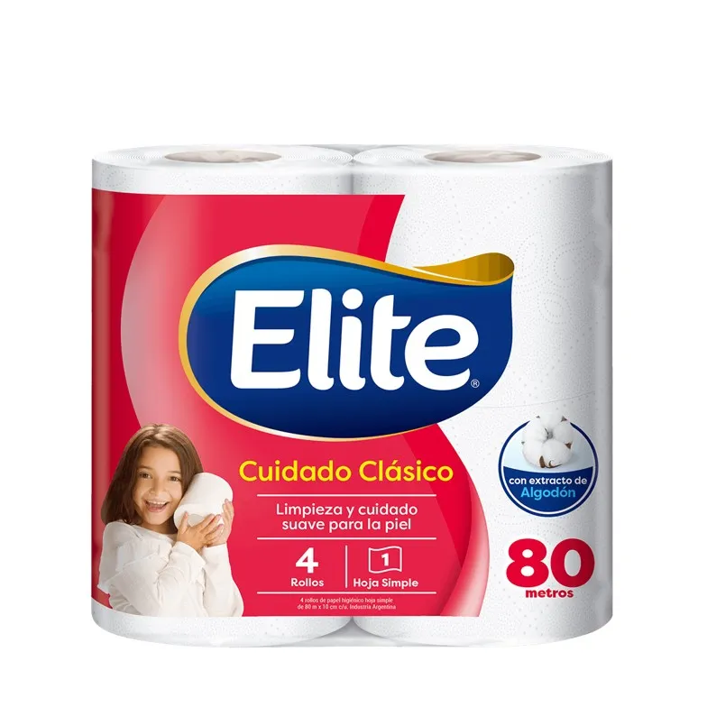 PAPEL HIG ELITE ALGODON HS 4 X 80M
