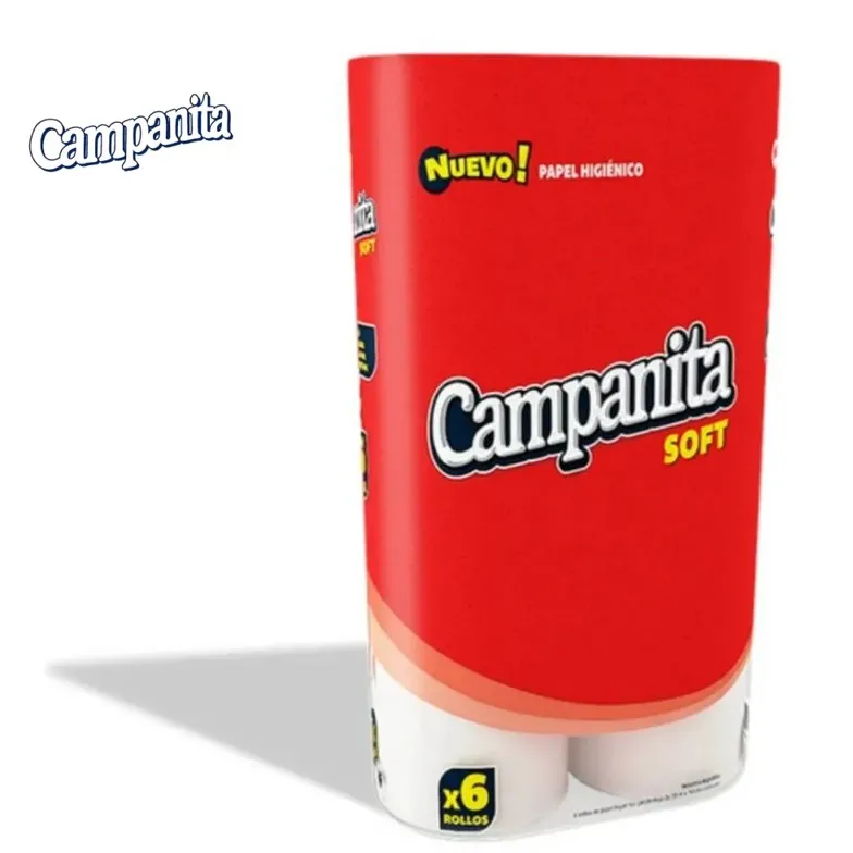 PAPEL HIGIENICO CAMPANITA SOFT 6 X 30 M