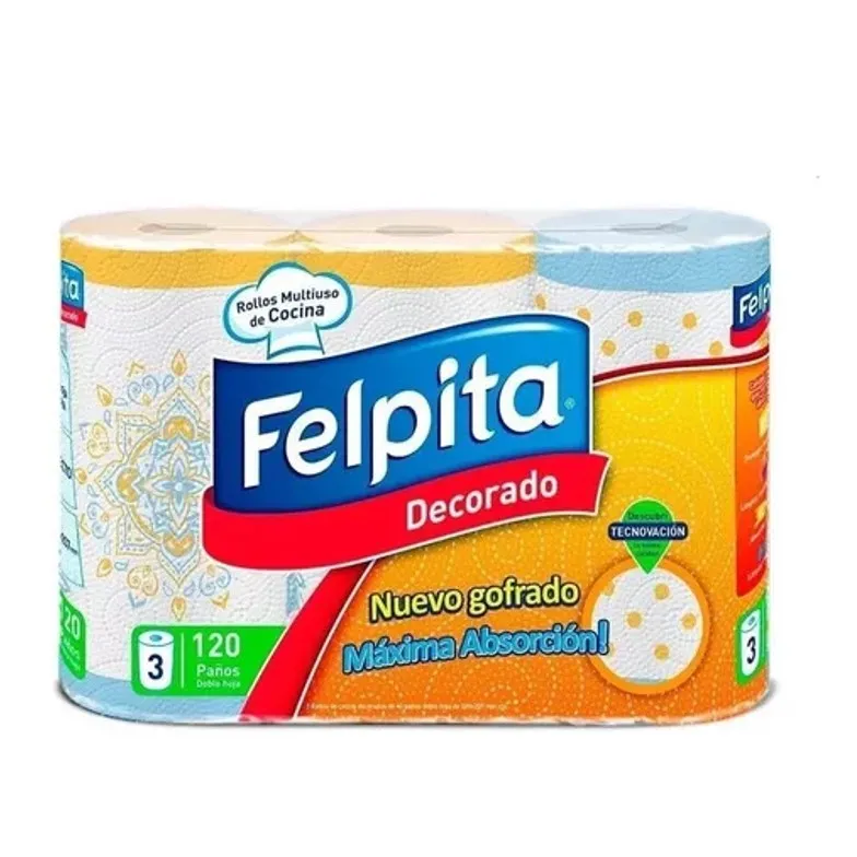 ROLLO COC FELPITA DECORADO 3 X 40