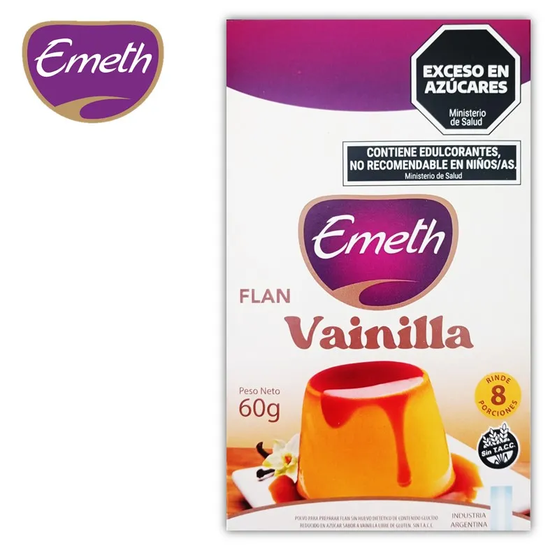 FLAN EMETH 60 GR VAINILLA  (6XB)