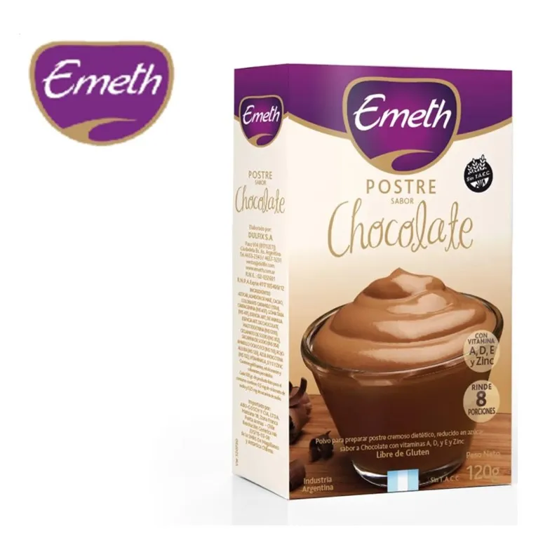 POSTRE EMETH 120 GR CHOCOLATE (6XB)