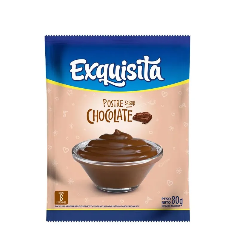 POSTRE EXQUISITA 80GR CHOCOLATE (12XB)