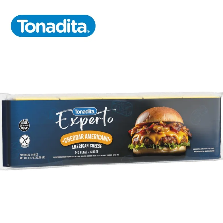 CHEDDAR TONADITA 140 U FETAS (2 UXB)