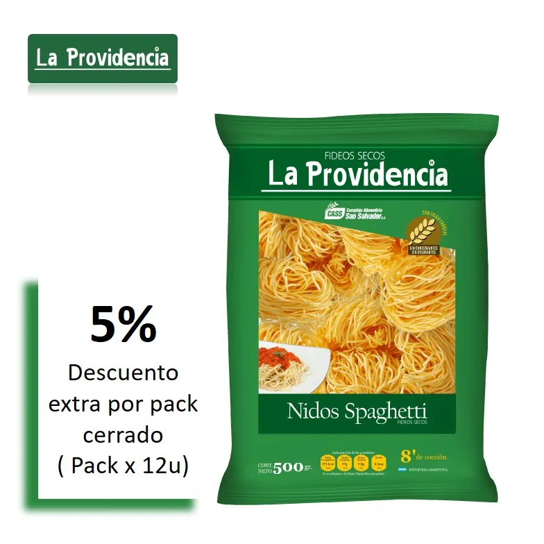 FID PROVIDENCIA NIDO SPAGUETTI 500 GR(12XB)