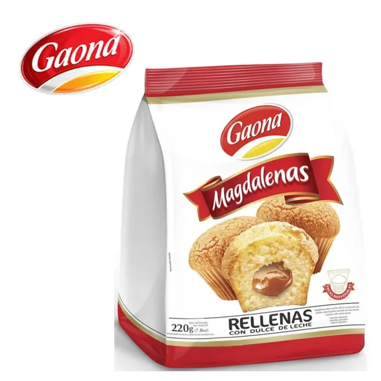 MAGDALENAS GAONA 220 GR RELLENA D/LECHE (10XB)
