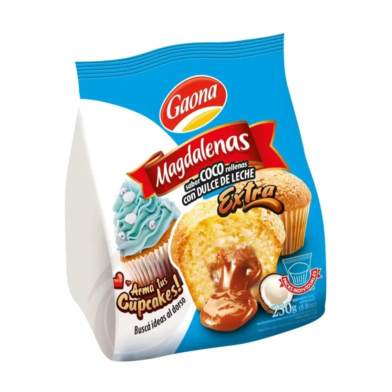 MAGDALENAS GAONA 250 GR COCO/DL (10XB)