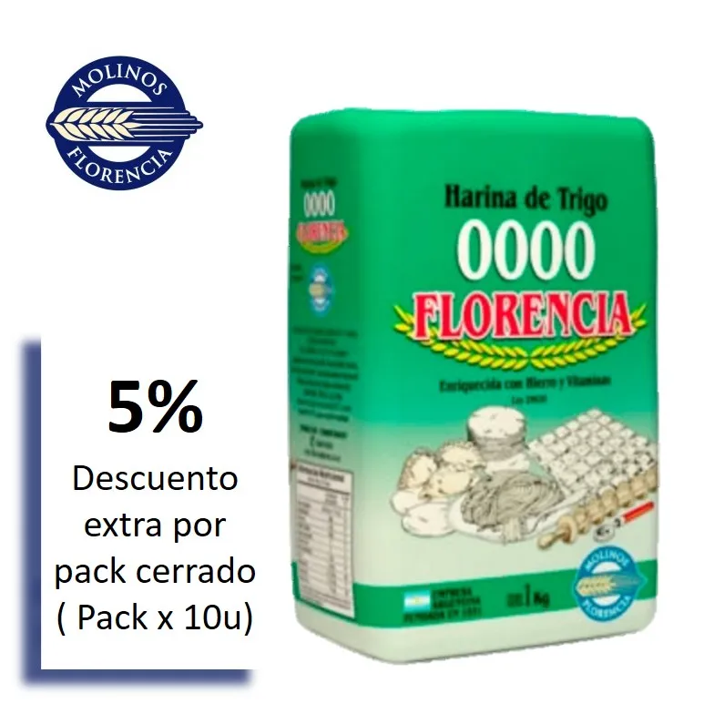 HARINA 0000 FLORENCIA 1 KG (10XB)