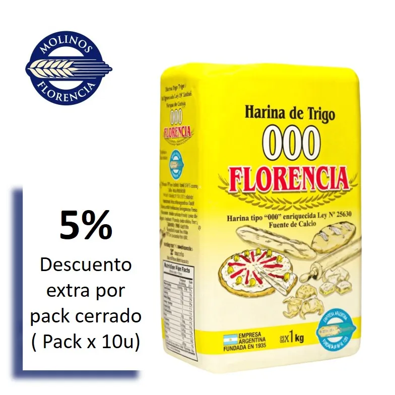 HARINA 000 FLORENCIA 1 KG (10XB)