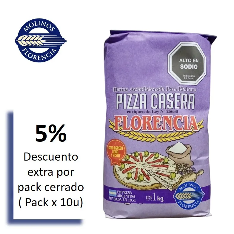 HARINA PIZZA FLORENCIA 1 KG (10XB)