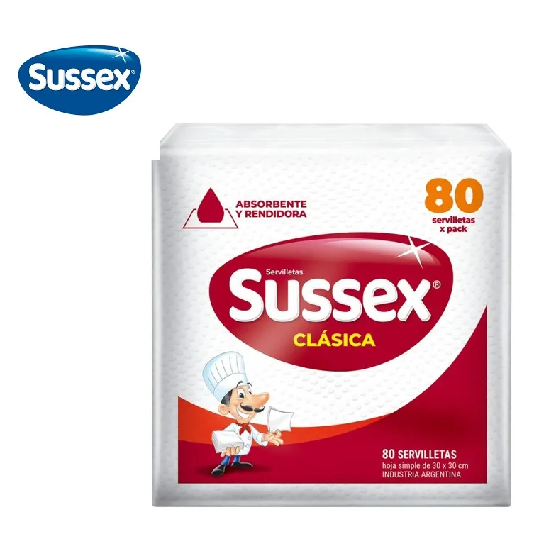 SERVILLETA SUSSEX 80 U