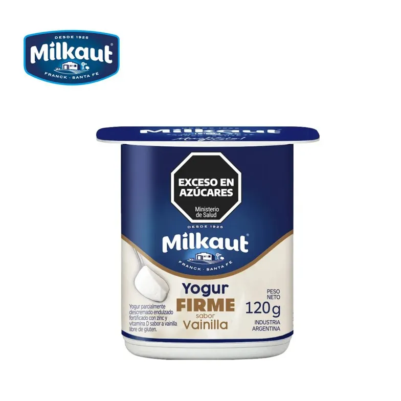 YOGUR MILKAUT 120 GR FIRME VAINILLA (24XB)