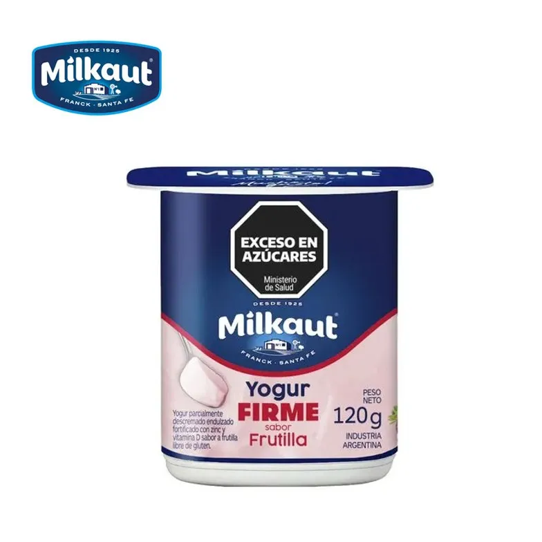YOGUR MILKAUT 120 GR FIRME FRUTILLA(24XB)
