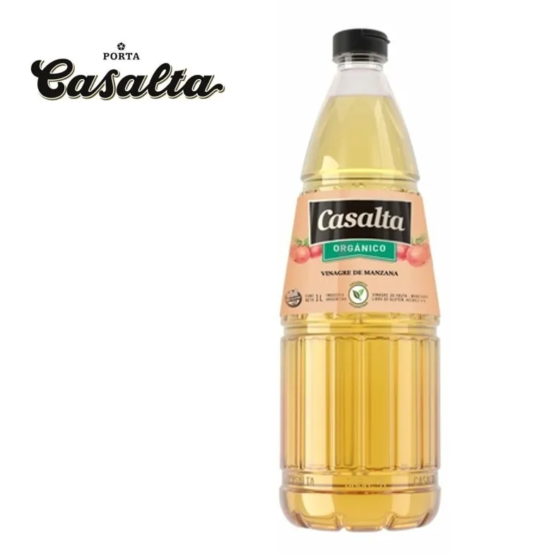 VINAGRE CASALTA ORGANICO MANZANA 1 LT (12XB)