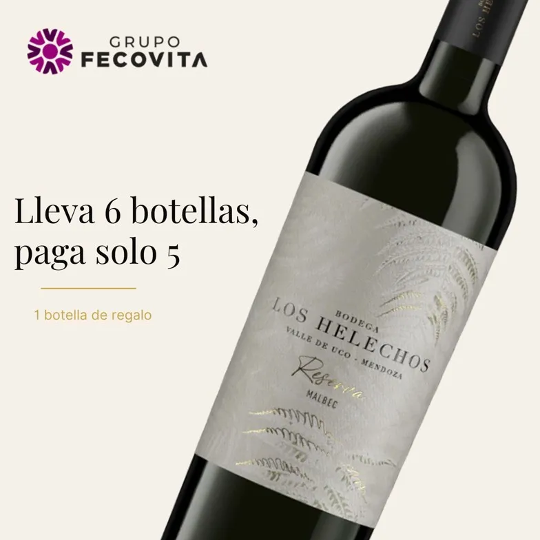 VINO LOS HELECHOS MALBEC RESERVA 750ML (6XB)