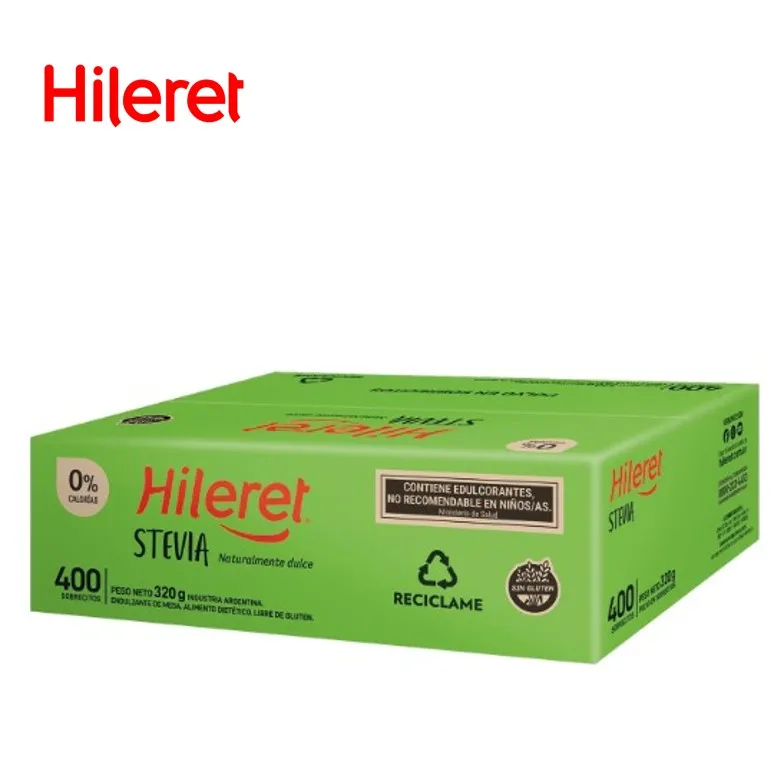 EDULC HILERET STEVIA 400 SOBRES
