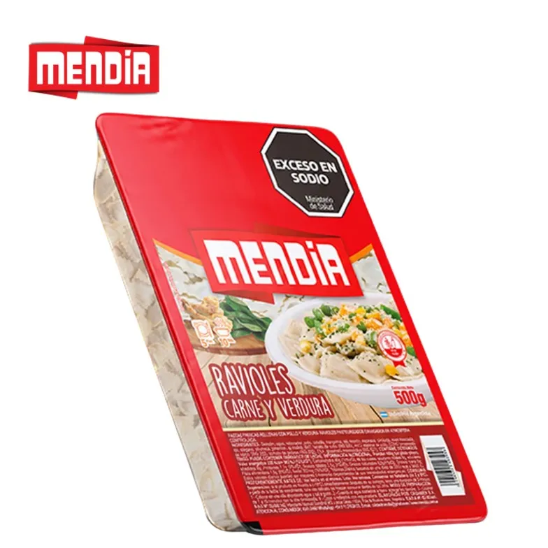 MENDIA RAVIOLES CARNE/VERD 500 GR (12XB)