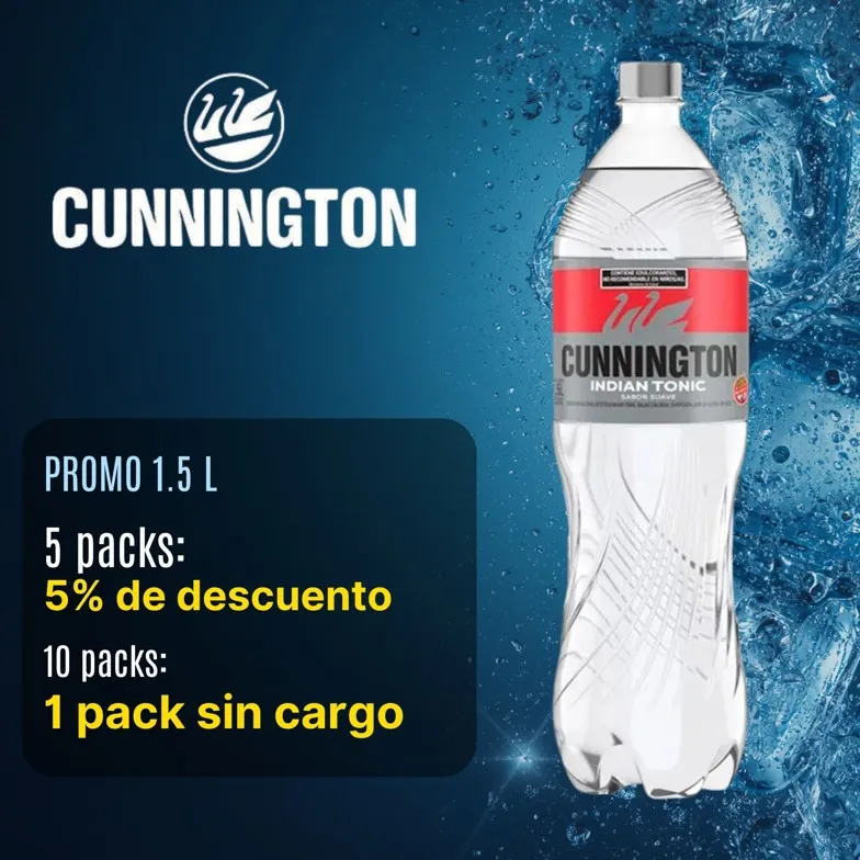 CUNNINGTON  1,5 LT INDIAN TONIC SUAVE  6 U