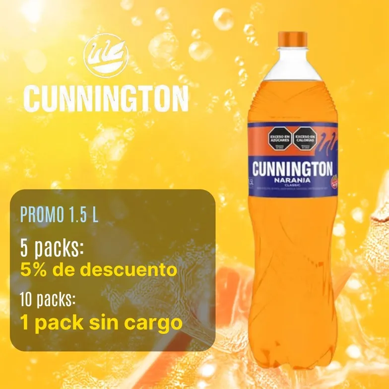 CUNNINGTON  1,5 LT NARANJA  6 U