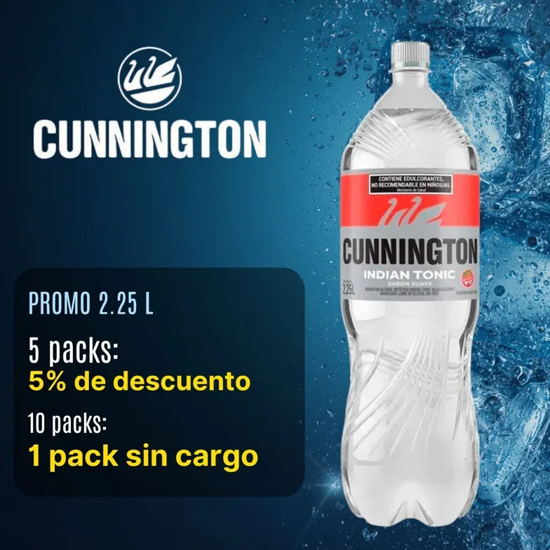 CUNNINGTON  2,25 LT INDIAN TONIC SUAVE 6 U