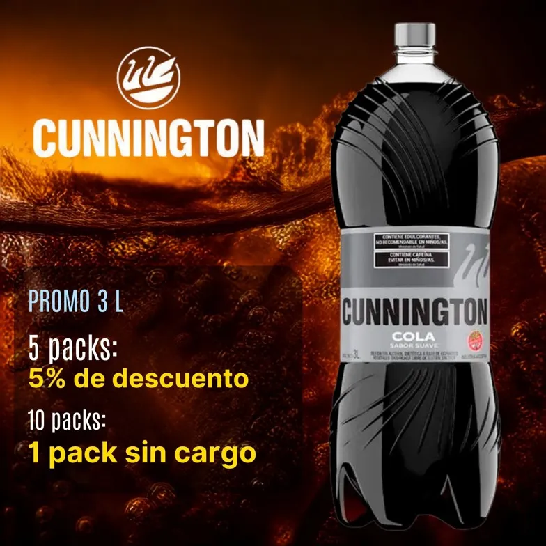 CUNNINGTON  3 LT COLA SUAVE  4 U