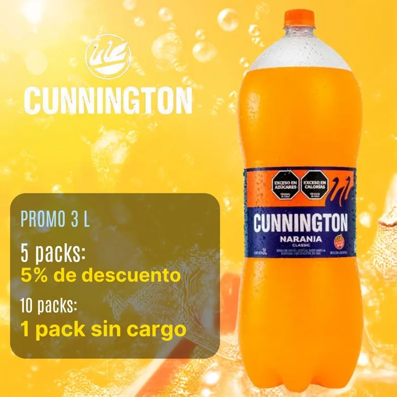 CUNNINGTON  3 LT NARANJA  4 U