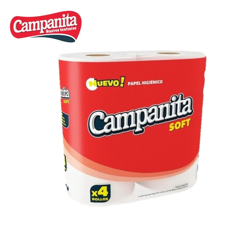 PAPEL HIGUIENICO CAMPANITA SOFT 4 X 30 (12XB)