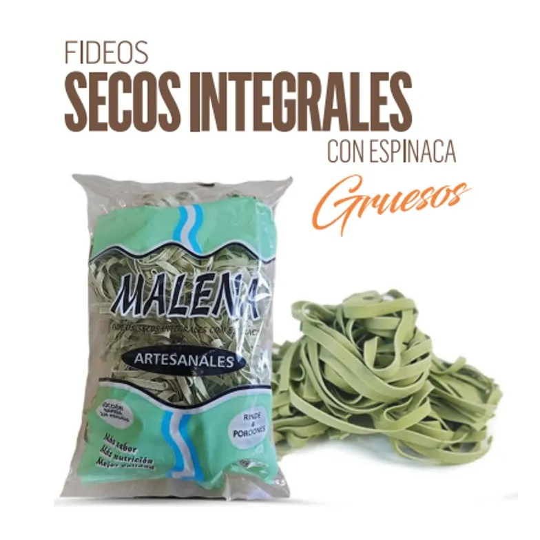 FIDEOS MALENA NIDO INT ESPINACA GR 400G (18XB)