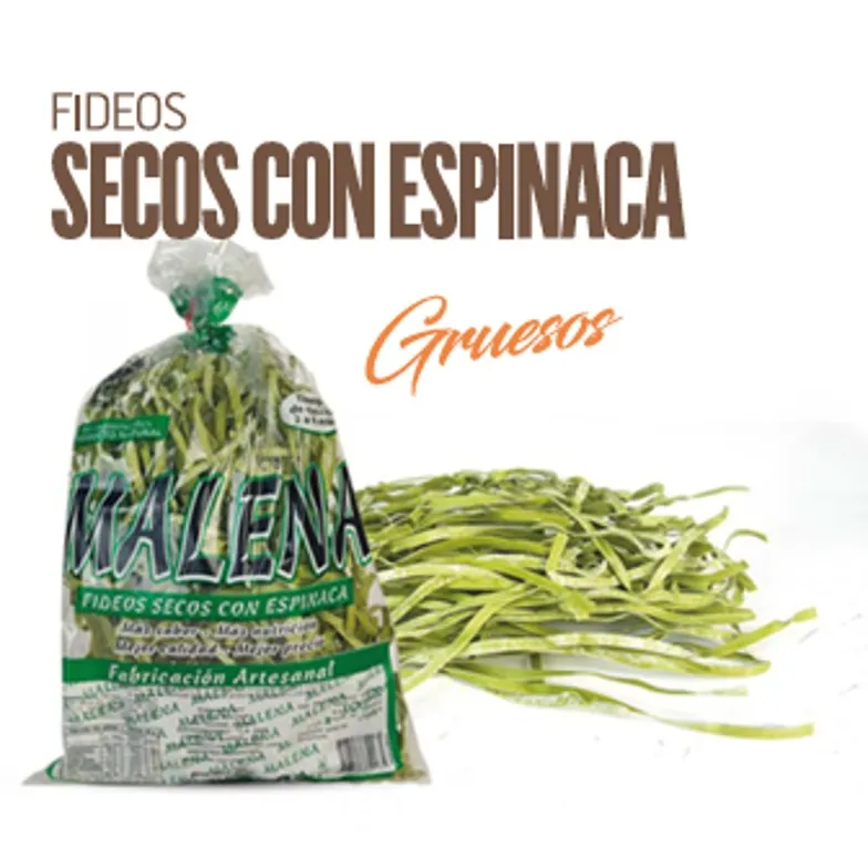 FIDEOS MALENA ESPINACA GR 400G (16XB)