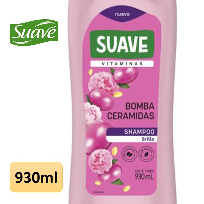 SHAMPOO SUAVE 930 ML BOMBA CERAMIDAS (8XB)