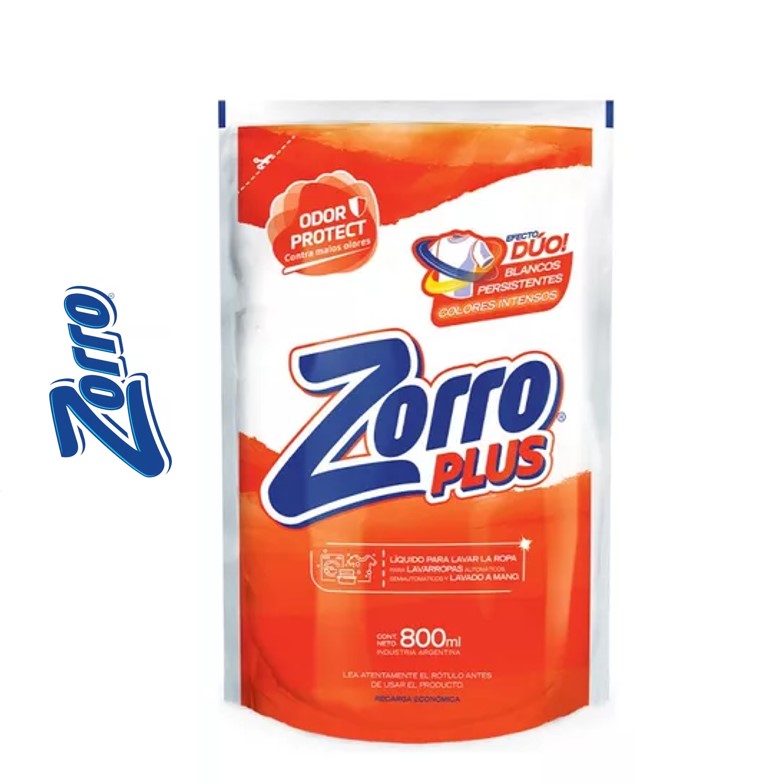 JABON LIQ ZORRO 800 ML EVOLUTION QUIT MANCH (15 UXB) - imagen 2