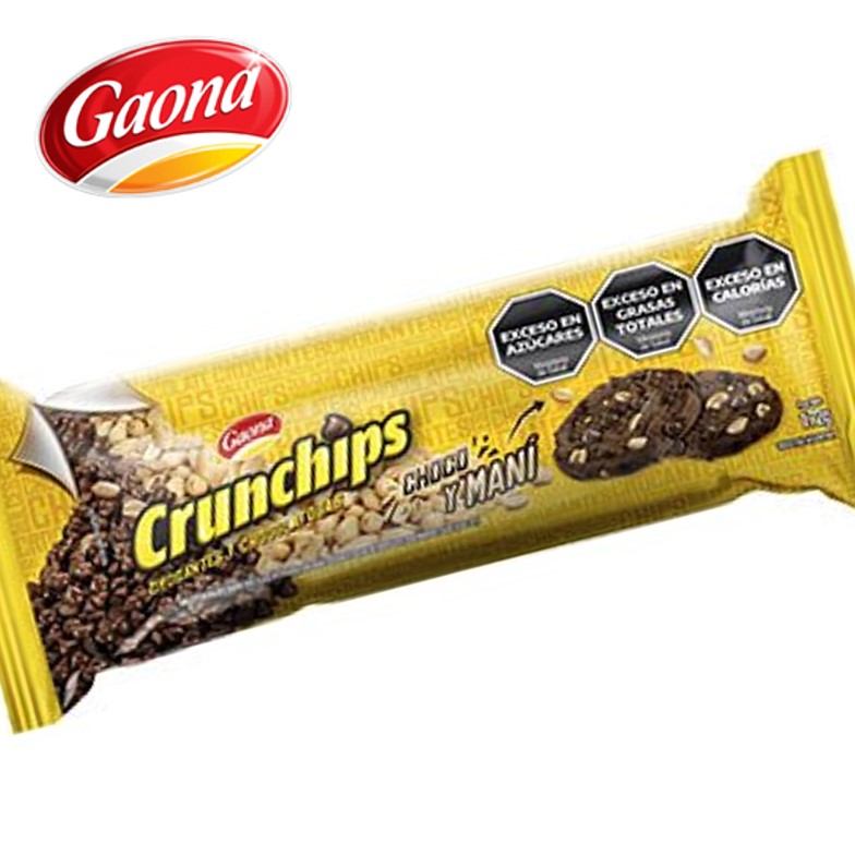 GALL GAONA 172GR CRUNCHIPS CHOCO/MANI (18XB)