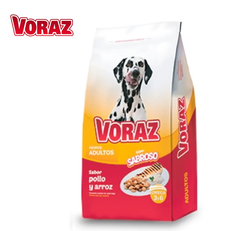 ALIM PERROS VORAZ 20 KG AD POLLO/ARROZ (1XB)