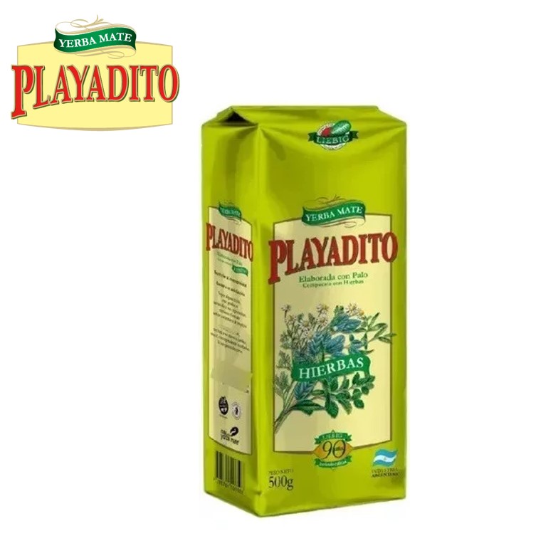 YERBA PLAYADITO 500 GR C/HIERBAS (10XB)