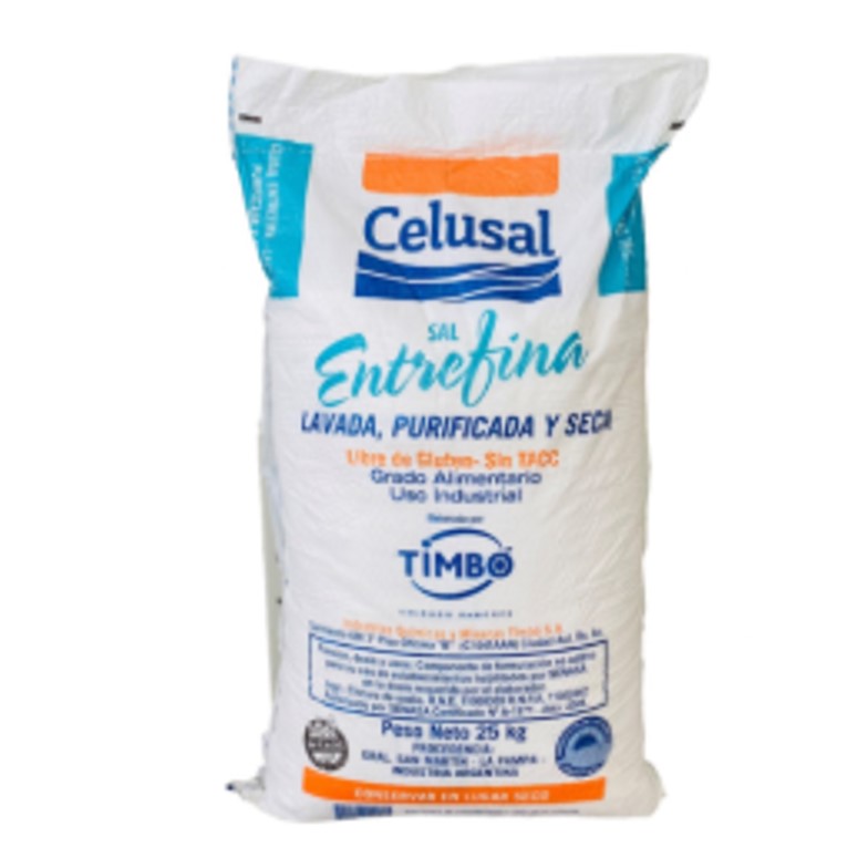 SAL FINA CELUSAL CRISTALIZADA BOLSA 25 KG