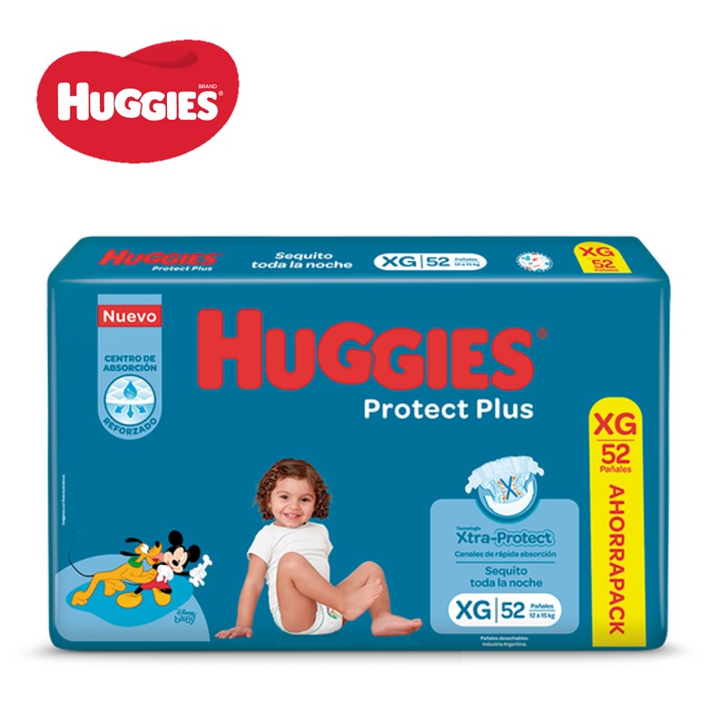 PAÑ HUGGIES 52 U XG PROT PLUS (2UXB)