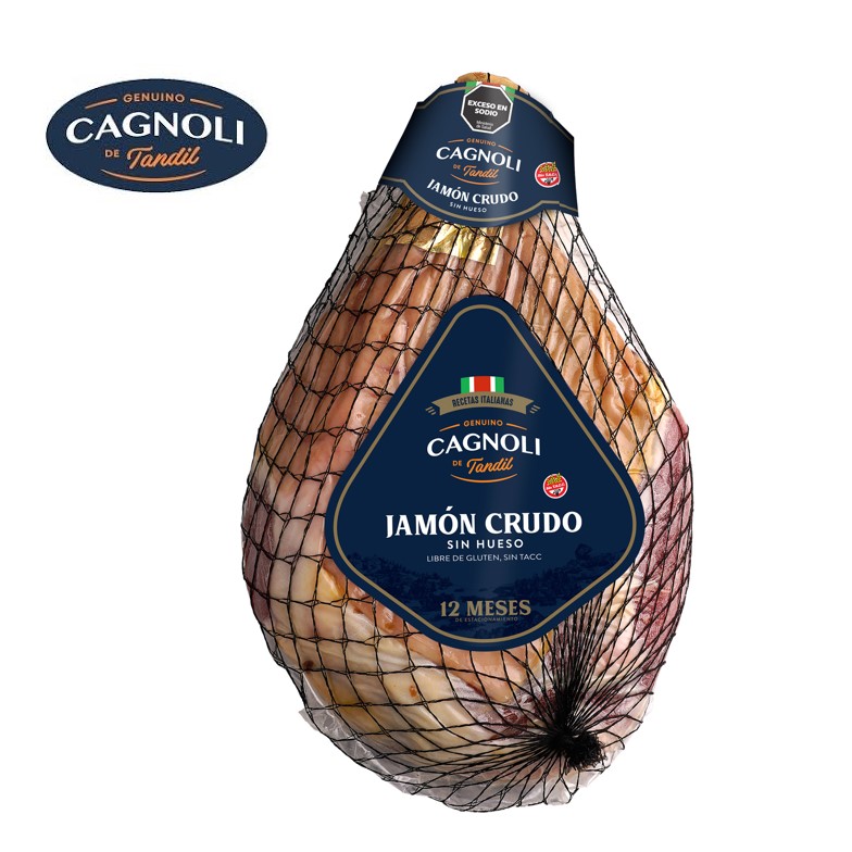JAMON CRUDO CAGNOLI S/HUESO (7KG)
