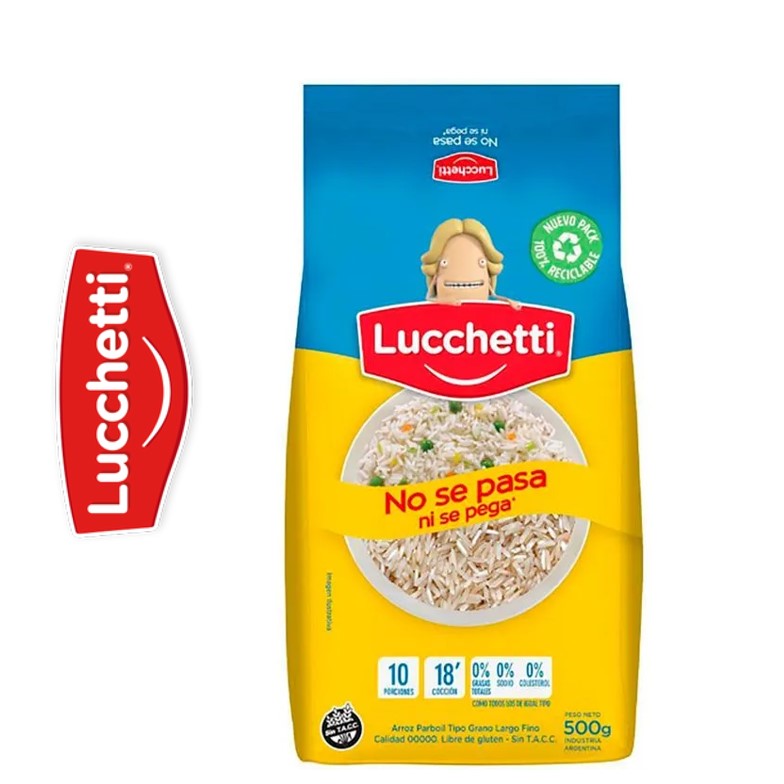 ARROZ LUCCHETTI 500 GR PARBOIL (10XB)