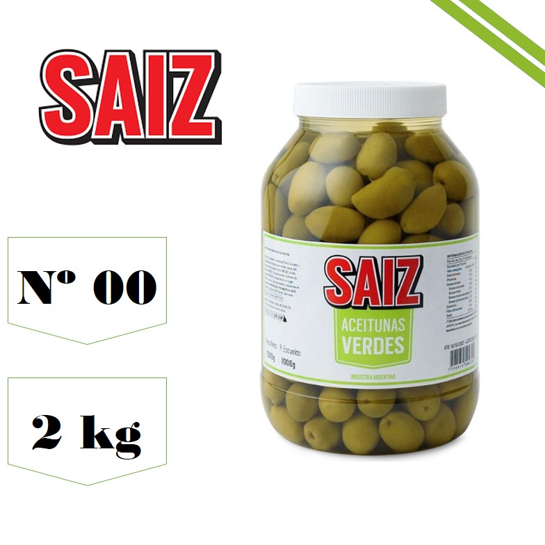 ACEITUNA N°00 2000 GR SAIZ (6XB)