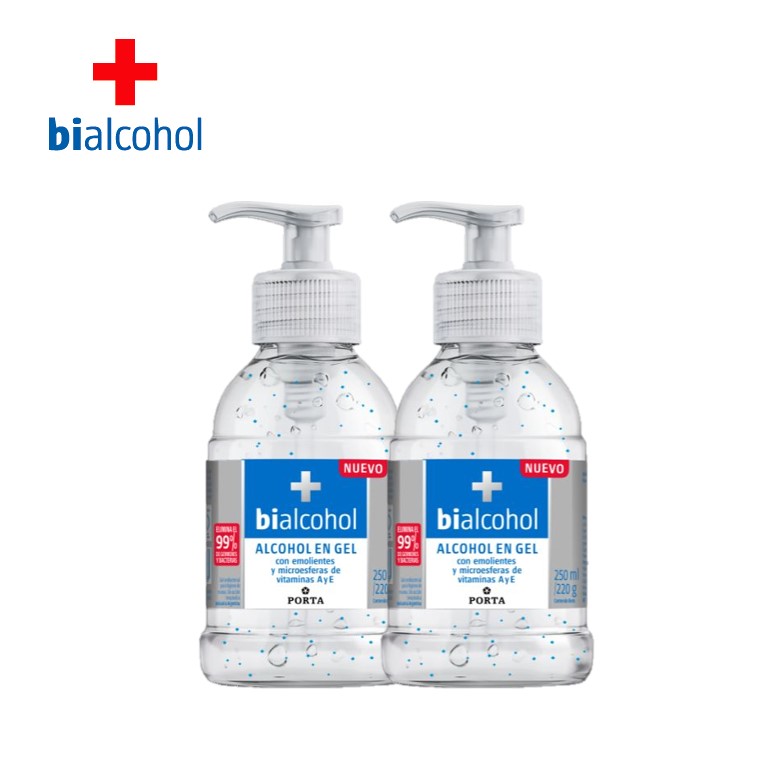 ALCOHOL BIALCOHOL 250 ML GEL C/VAL (12XB)