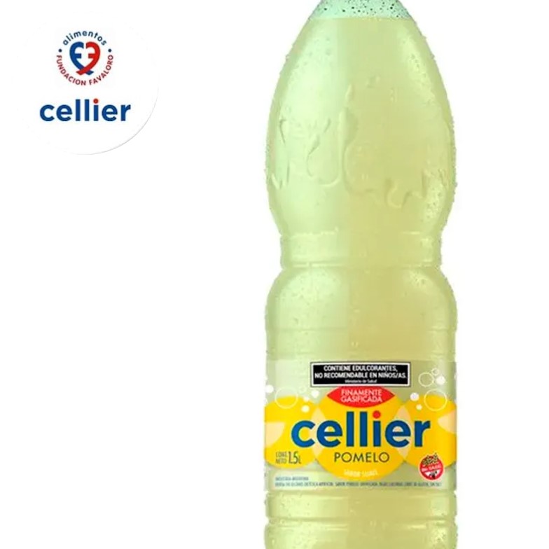 AGUA CELLIER 1,5 LT POMELO C/GAS UNIDAD