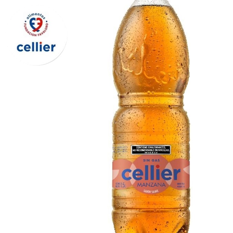 AGUA CELLIER 1,5 LT MANZANA S/GAS 6 U