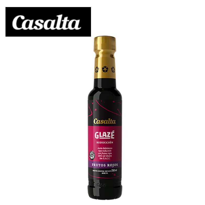 GLAZE CASALTA 250 ML FRUTOS ROJOS (12XB)