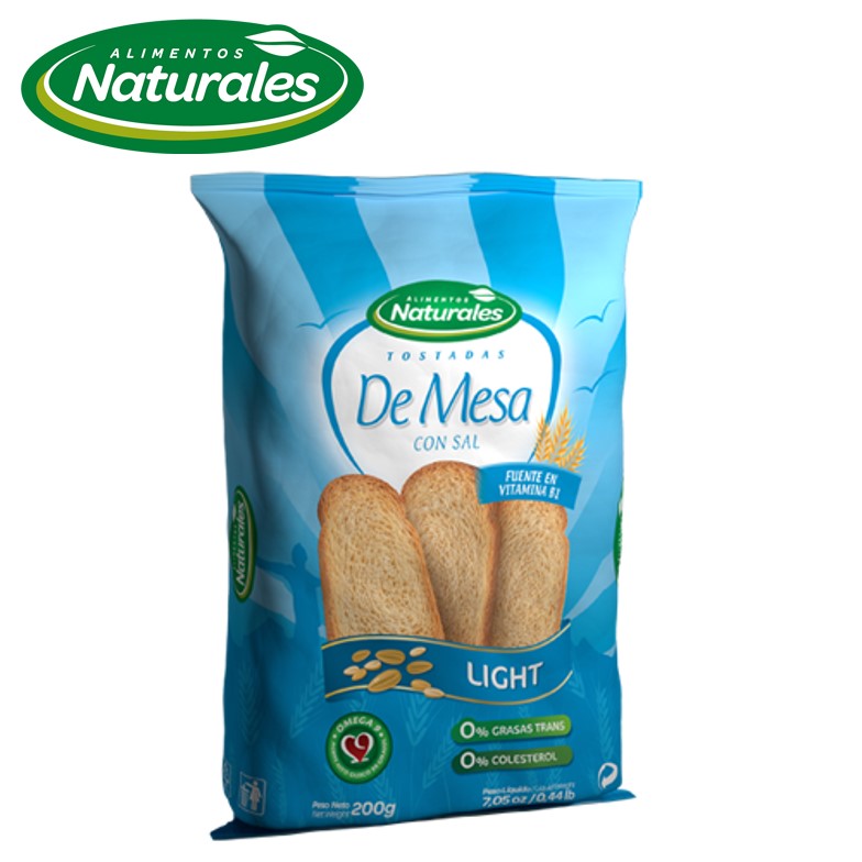 TOSTADA ALIM NATURAL 200 GR MESA (12XB)