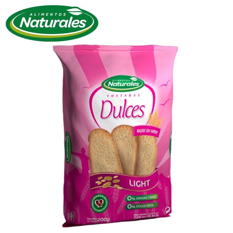 TOSTADA ALIM NATURAL 200 GR DULCES (12XB)