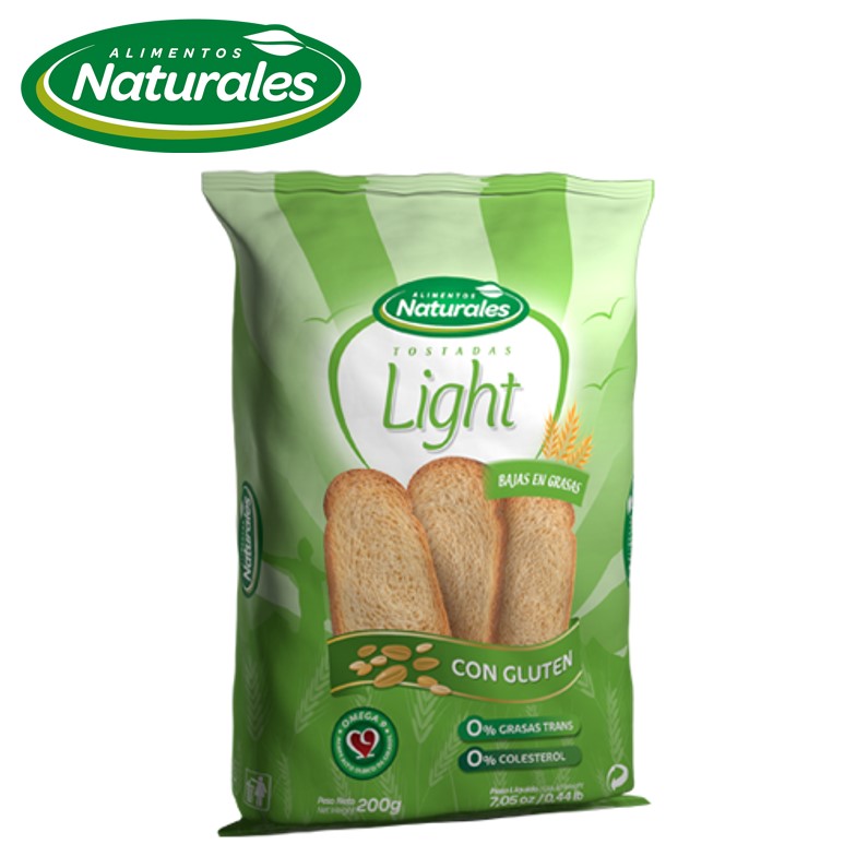TOSTADA ALIM NATURAL 200 GR LIGHT (12XB)