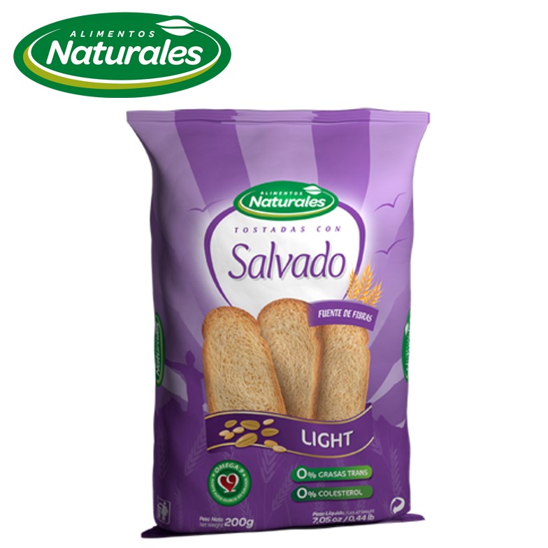 TOSTADA ALIM NATURAL 200 GR SALVADO (12XB)