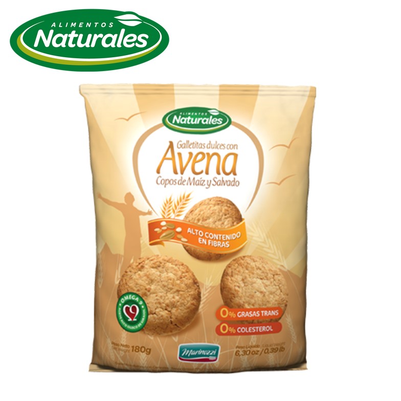 GALL ALIM NATURAL 180 GR AVENA Y COPOS (12XB)