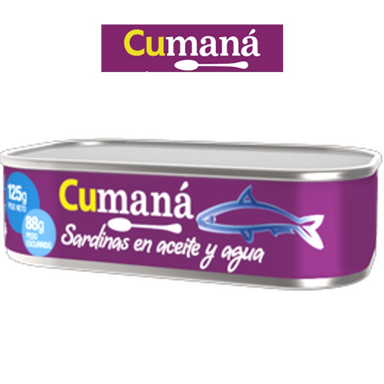 SARDINAS CUMANA 125 GR (50XB) - imagen 2