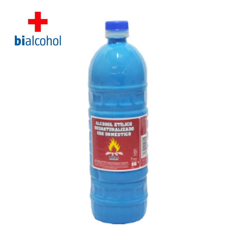 ALCOHOL PORTA 1 LT DE QUEMAR (12XB)